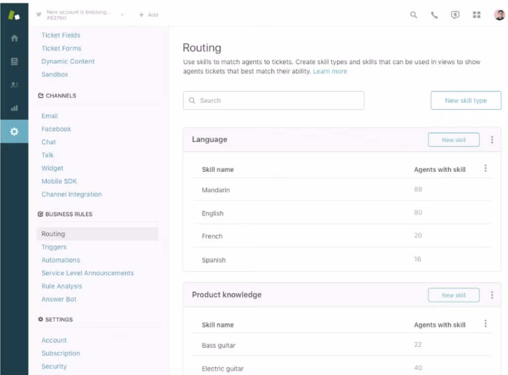 Zendesk omnichannel routing phone - skills based routing