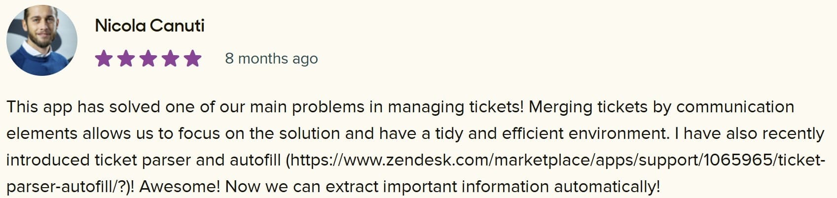 Zendesk Marketplace review by Testimonial Nicola Merge Duplicate Tickets min.jpg