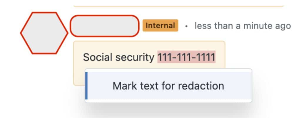 Zendesk redaction