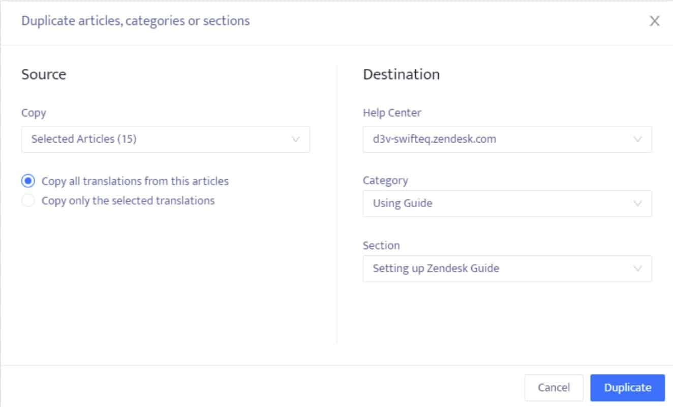 Bulk Operations in Zendesk Help Center