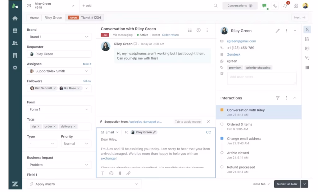 Zendesk Generative AI auto assist