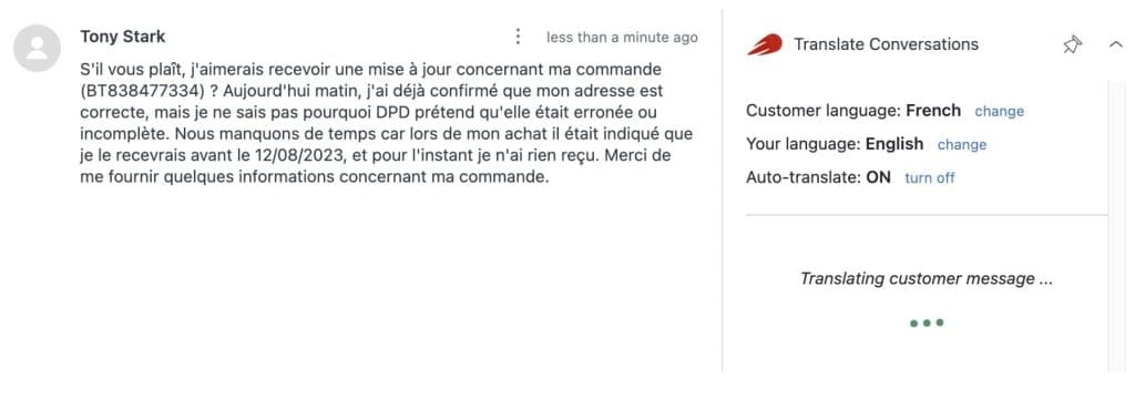 Automated translation