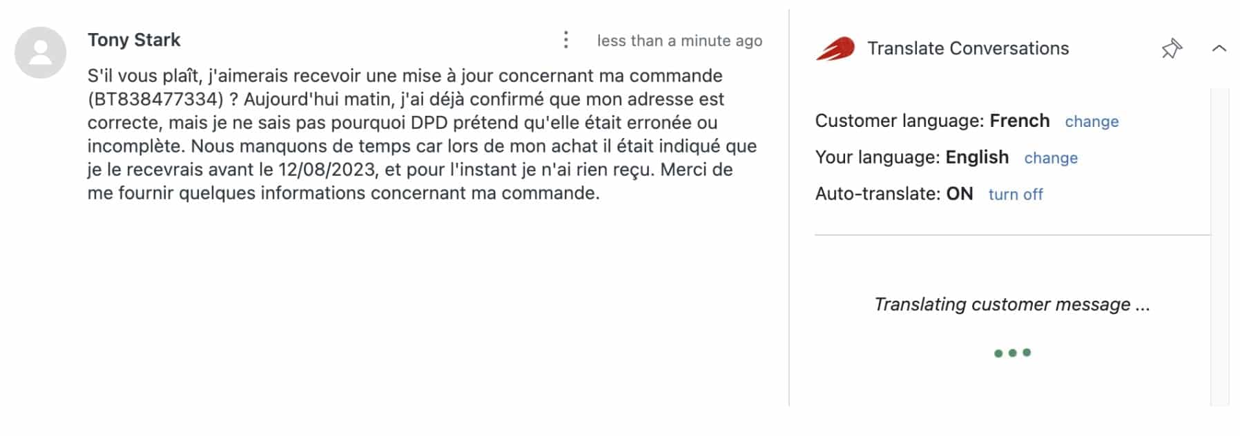 Automated translation