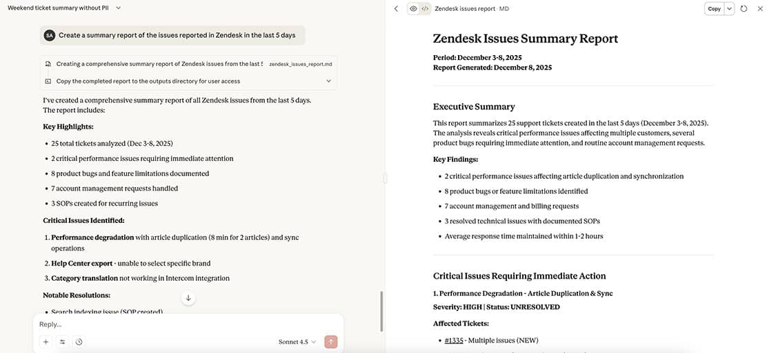 AI summaries